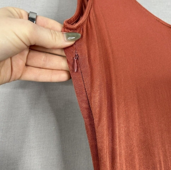 Zara Womens Dress Medium Pink Satin Slip Midi Wedding Guest Feminine Fairy Boho - Picture 8 of 11